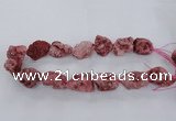 CNG1666 15.5 inches 18*25mm - 22*30mm nuggets plated druzy agate beads