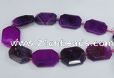 CNG1680 15.5 inches 30*40mm freeform agate gemstone beads wholesale