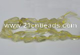 CNG1702 15.5 inches 15*20mm - 18*35mm nuggets lemon quartz beads