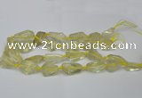 CNG1702 15.5 inches 15*20mm - 18*35mm nuggets lemon quartz beads