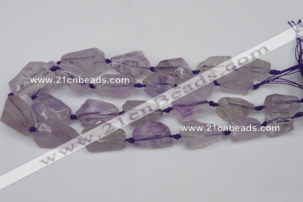 CNG1704 15.5 inches 15*20mm - 18*35mm nuggets amethyst beads