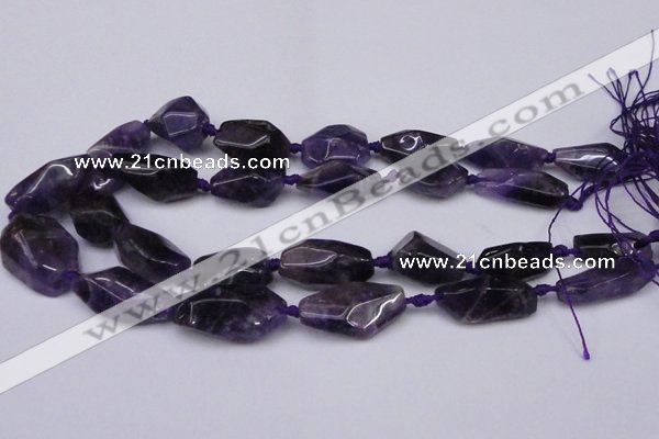 CNG1705 15.5 inches 15*20mm - 18*35mm nuggets amethyst beads