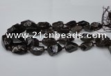 CNG1707 15.5 inches 15*20mm - 18*35mm nuggets smoky quartz beads