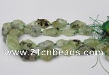 CNG1709 15.5 inches 15*20mm - 18*35mm nuggets prehnite beads