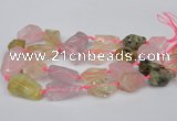 CNG1710 15.5 inches 15*20mm - 18*35mm nuggets mixed quartz beads