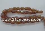 CNG1798 13*18mm - 15*20mm faceted nuggets plated quartz beads