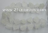 CNG1820 15.5 inches 20*25mm - 25*30mm nuggets white crystal beads