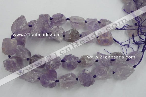 CNG1822 15.5 inches 20*25mm - 25*30mm nuggets amethyst beads