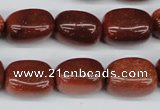 CNG19 15.5 inches 12*17mm nuggets goldstone gemstone beads