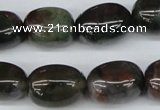 CNG20 15.5 inches 12*17mm nuggets Indian agate gemstone beads