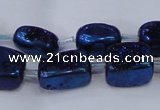 CNG2004 15.5 inches 8*12mm - 10*15mm nuggets plated quartz beads