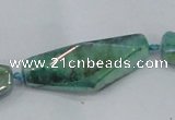 CNG2009 15.5 inches 10*14mm - 12*38mm nuggets plated quartz beads