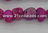 CNG2013 15.5 inches 8*10mm - 10*14mm nuggets plated druzy agate beads