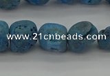 CNG2015 15.5 inches 8*10mm - 10*14mm nuggets plated druzy agate beads
