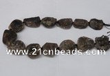 CNG2130 15.5 inches 18*25mm - 25*30mm nuggets druzy agate beads