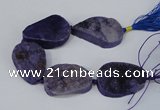 CNG2136 7.5 inches 25*30mm - 30*35mm freeform agate beads