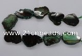 CNG2142 15.5 inches 30*35mm - 35*40mm freeform agate gemstone beads