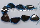 CNG2144 15.5 inches 30*40mm - 35*45mm freeform agate gemstone beads