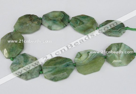 CNG2148 15.5 inches 30*40mm - 35*45mm freeform agate gemstone beads