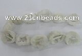 CNG2157 15.5 inches 25*35mm - 35*40mm nuggets druzy agate beads