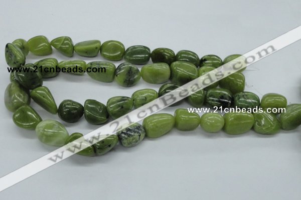 CNG216 15.5 inches 13*18mm nuggets canadian jade gemstone beads