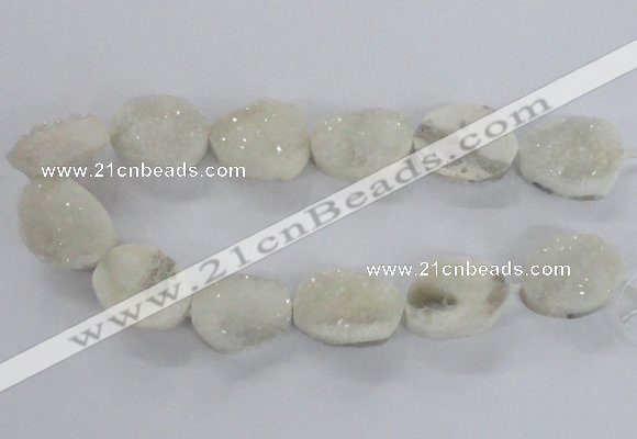 CNG2166 15.5 inches 25*30mm - 25*35mm freeform agate beads