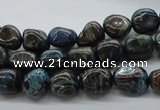 CNG221 15.5 inches 8*10mm nuggets stripe jasper gemstone beads