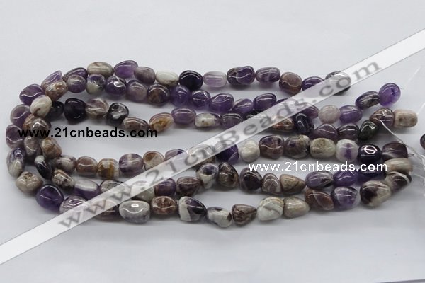 CNG224 15.5 inches 10*12mm nuggets dogtooth amethyst beads