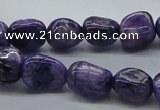 CNG225 15.5 inches 10*12mm nuggets dyed dogtooth amethyst beads