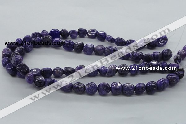 CNG225 15.5 inches 10*12mm nuggets dyed dogtooth amethyst beads