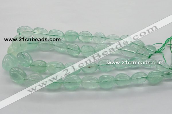 CNG227 15.5 inches 12-20mm*16-25mm nuggets green fluorite beads