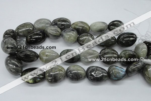 CNG231 15.5 inches 22*30mm nuggets labradorite gemstone beads