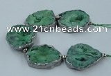 CNG2334 7.5 inches 35*40mm - 45*50mm freeform druzy agate beads