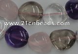 CNG235 15.5 inches 15*16mm nuggets mixed quartz beads