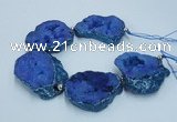 CNG2361 7.5 inches 40*50mm - 55*60mm freeform druzy agate beads