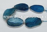 CNG2393 7.5 inches 35*45mm - 45*55mm freeform agate gemstone beads