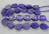 CNG2412 15.5 inches 22*28mm - 28*35mm freeform agate beads