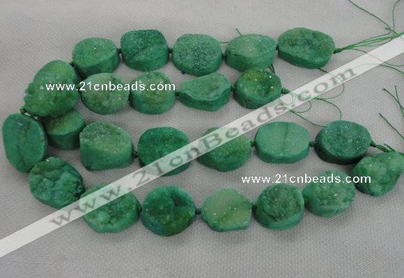 CNG2415 15.5 inches 22*28mm - 28*35mm freeform agate beads