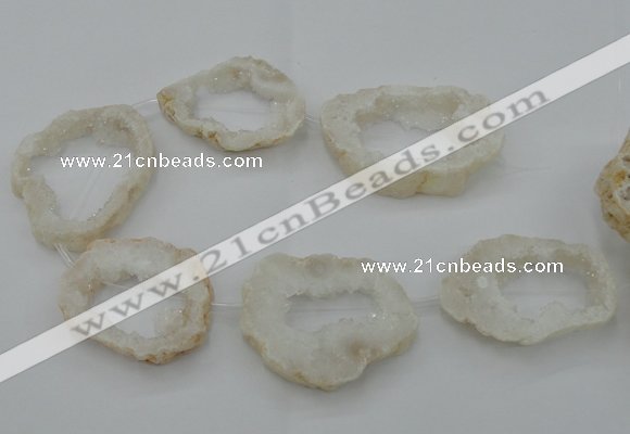 CNG2440 15.5 inches 45*50mm - 55*65mm freeform druzy agate beads