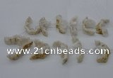 CNG2442 15.5 inches 10*20mm - 25*55mm freeform druzy agate beads