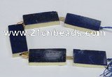 CNG2445 15.5 inches 20*40mm - 20*45mm freeform lapis lazuli beads