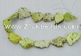 CNG2511 15.5 inches 25*30mm - 35*40mm freeform turquoise beads