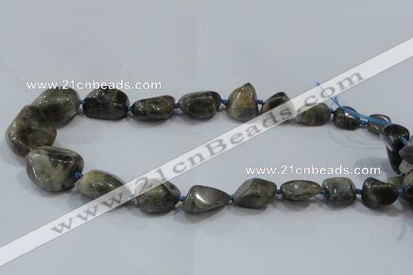 CNG2520 15.5 inches 10*14mm - 20*35mm nuggets labradorite beads