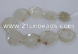 CNG2534 15.5 inches 35*40mm - 40*45mm freeform druzy agate beads