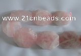 CNG2540 48*58mm – 50*60mm nuggets rose quartz beads wholesale