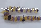 CNG2543 12*20mm – 15*30mm nuggets lavender amethyst & citrine beads