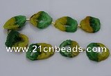 CNG2549 15.5 inches 30*40mm - 45*50mm freeform druzy agate beads