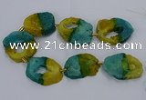 CNG2550 15.5 inches 30*40mm - 45*50mm freeform druzy agate beads