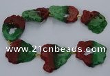 CNG2551 15.5 inches 30*40mm - 45*50mm freeform druzy agate beads