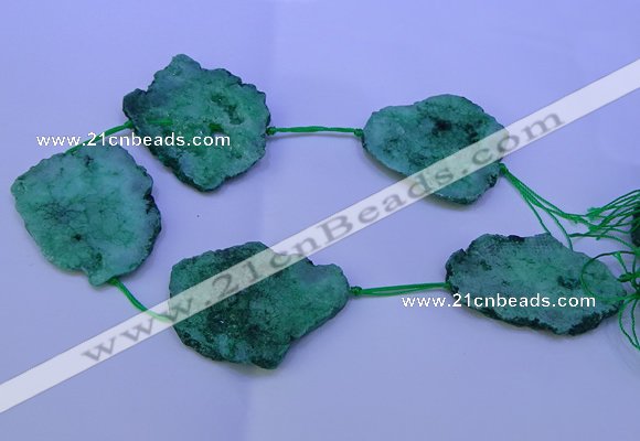 CNG2574 15.5 inches 45*50mm - 55*65mm freeform druzy agate beads